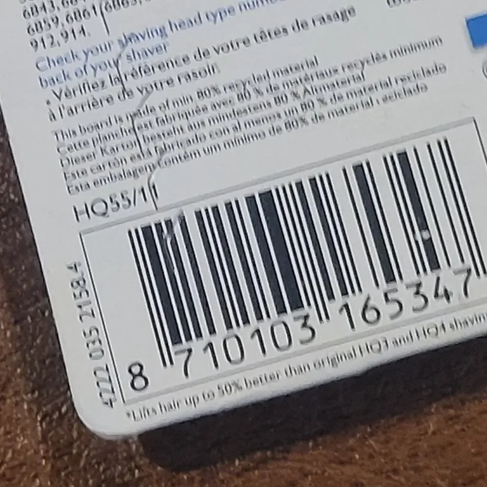 Philips HQ55 replacement shaving head New sealed